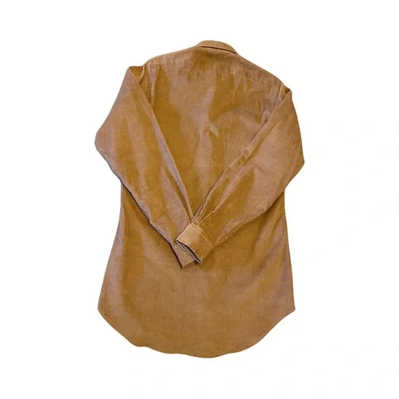 Men's Classic Brown Button Down Shirt - Picture 8 of 8